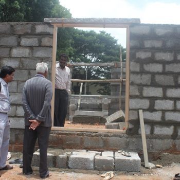 Construction of Garbhagudi at Vidyaranyapura Mutt Area_12 Aug 2012