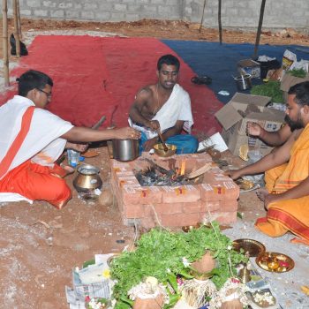 Homam on Chala Brindavana Prathistapane on 15th Aug 2012