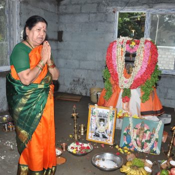 Mathaji Offering Her Prayers