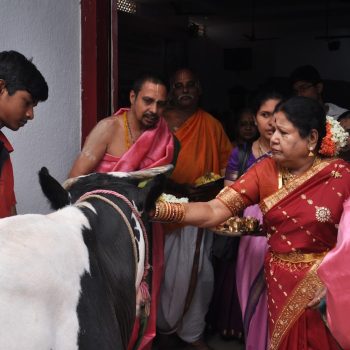 Mathaji Performing Goh Puje During Rayaru Aaradhana in 2012