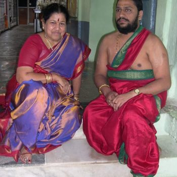 Mathaji With Poorvashrama of Sri Subhudeendra Theertharu in Feb 2006(1)