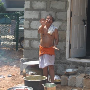 Sri Rama Rao - Volunteer Devotee Preparing Prasadam in Jan 2013